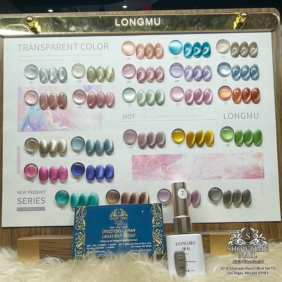 Japanese polish Transparent color Cateye by Longmu
